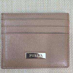 Furla Tan Card Holder